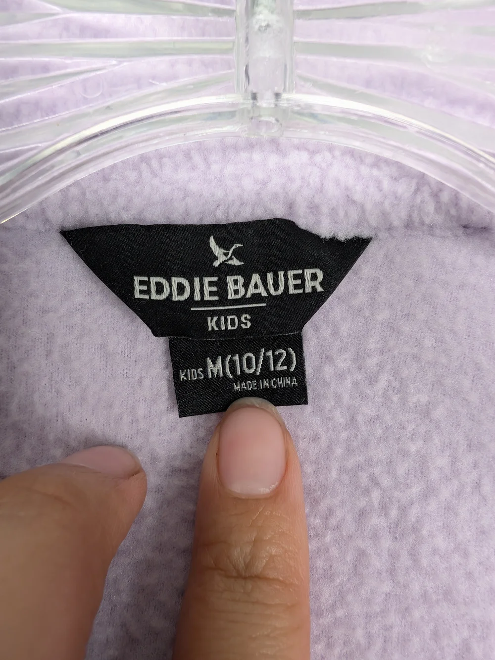 Eddie Bauer Colorblock Raincoat in Purple & Peach